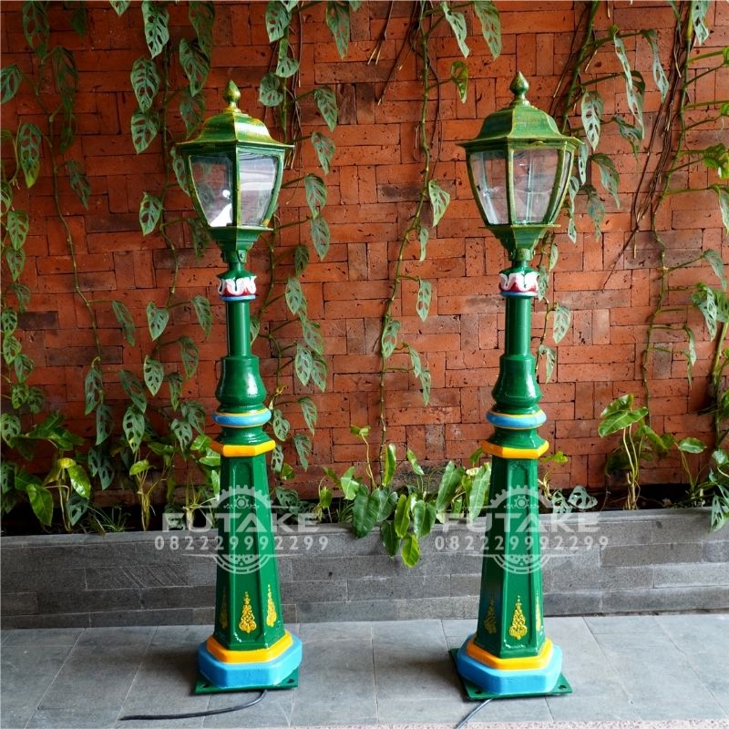 Tiang Lampu Taman Tunggal Minimalis Besi