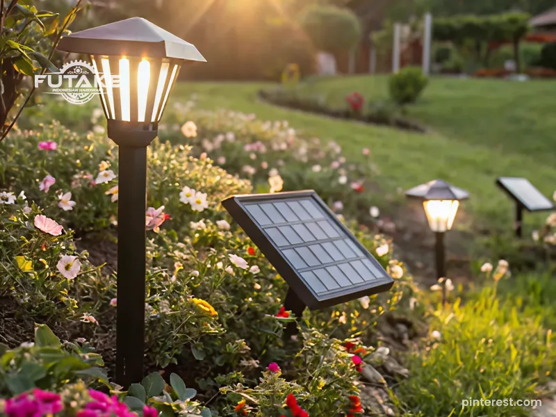 tinggi tiang lampu taman yang ideal