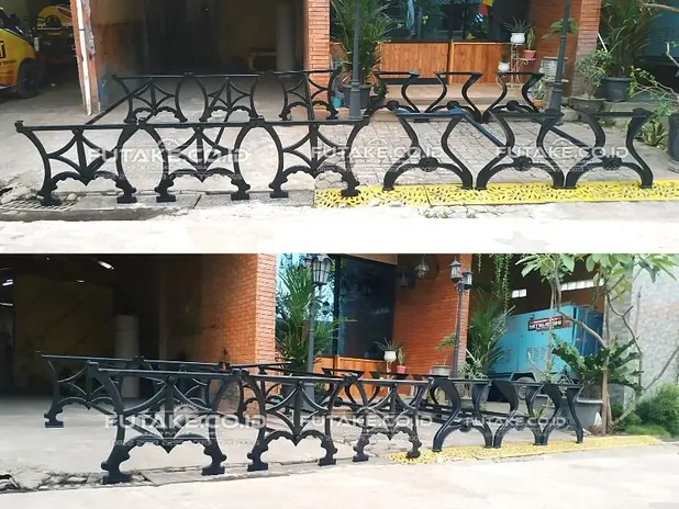 kaki meja unik dari besi