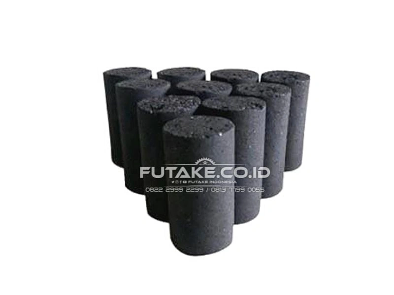 Briket Hasil Alat Cetak Briket Sederhana