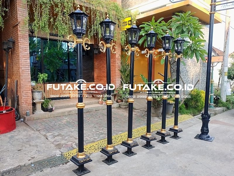 Tiang Lampu Cor Besi Kuat