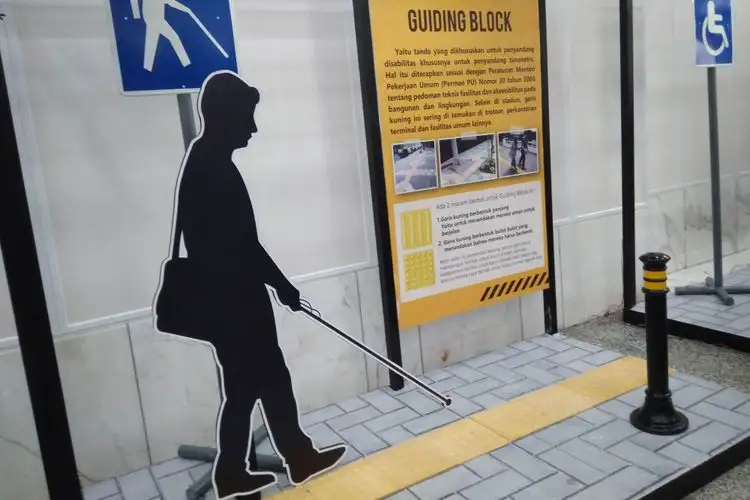 Guiding Block untuk Tunanetra yaitu
