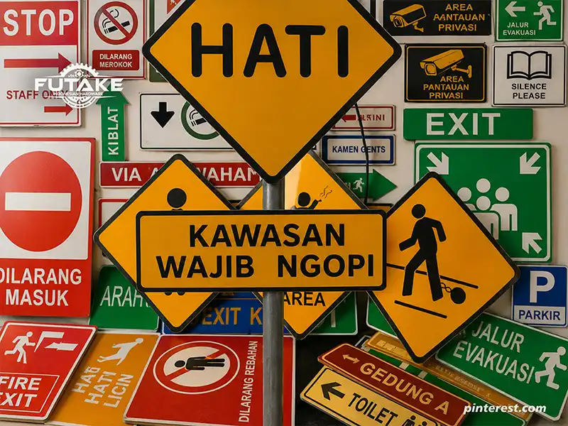 papan tiang penunjuk arah yang sedang tren