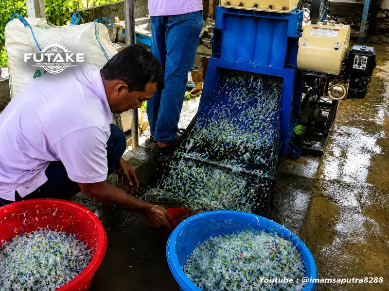 cara kerja mesin cacah plastik