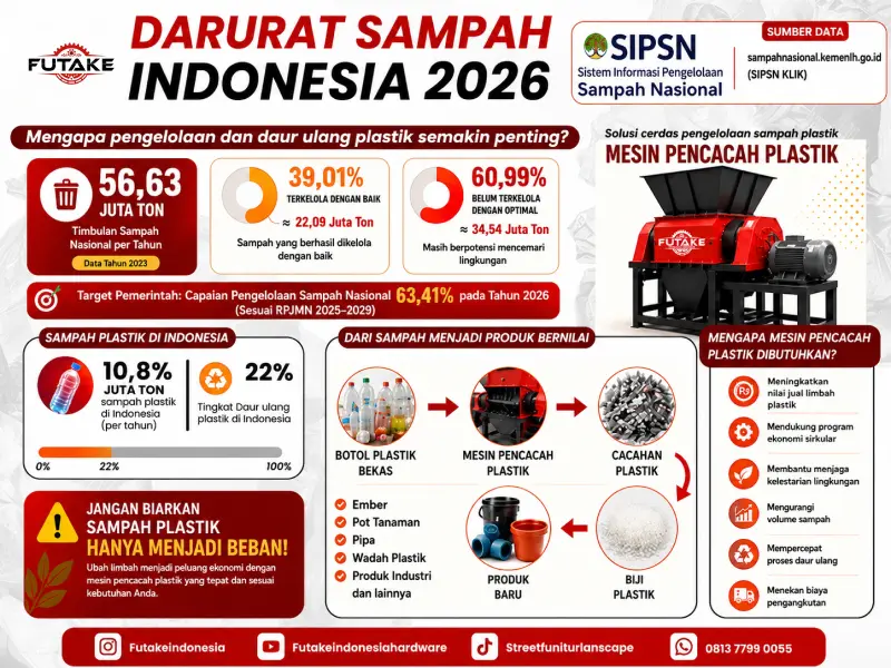 infografis sampah indonesia 2026