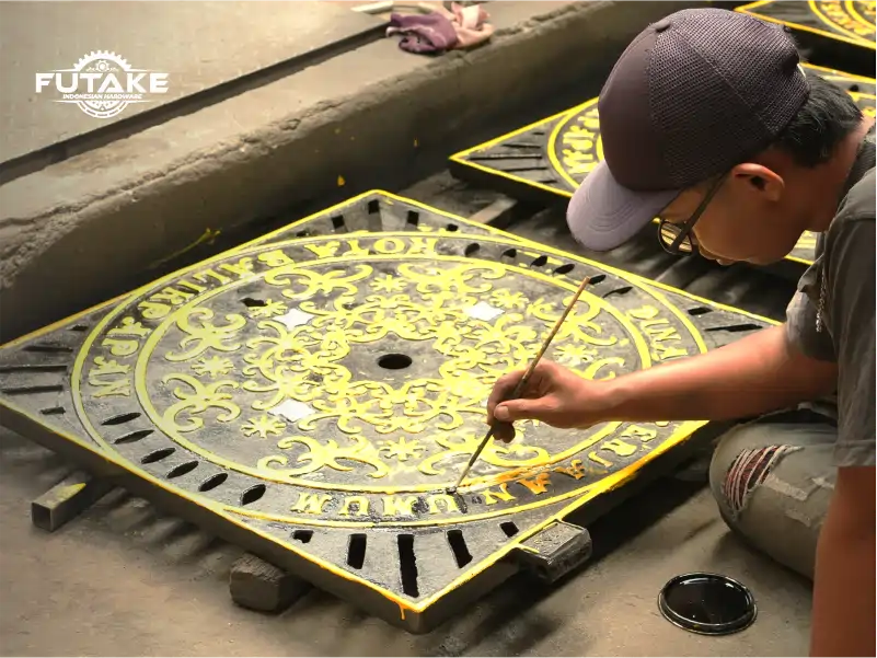 pengecatan manhole cover
