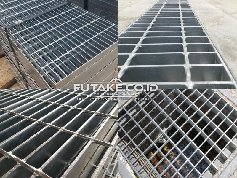 Steel Grating Drainase untuk Tutup Selokan