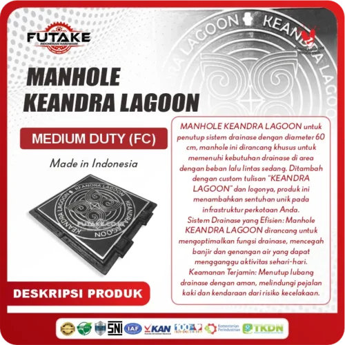 deskripsi Manhole Cover Keandra Lagoon
