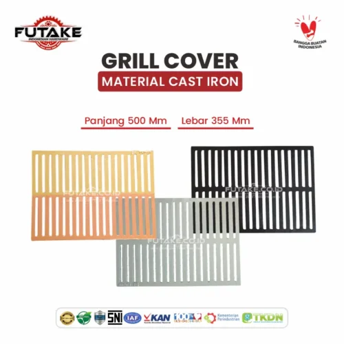 dimensi Tutup Grill Drainase Medium Duty 500 x 350 Mm