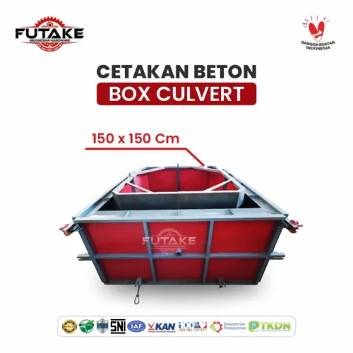 dimensi cetakan beton box culvert 150 cm x 150 cm