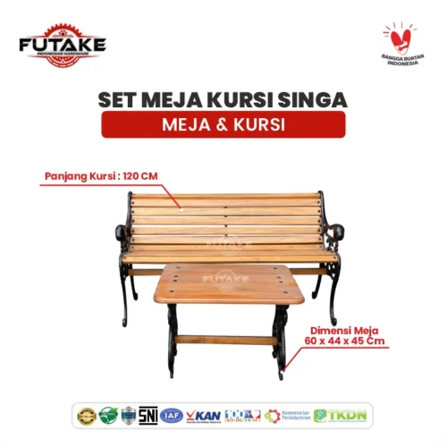 Set Kursi Meja Singa