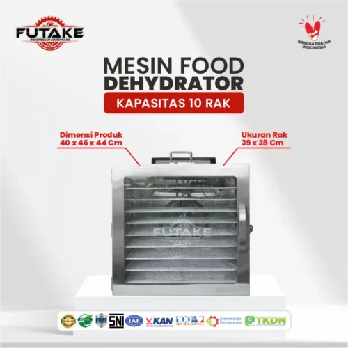dimensi Mesin Food Dehydrator FDH-10 50 Liter