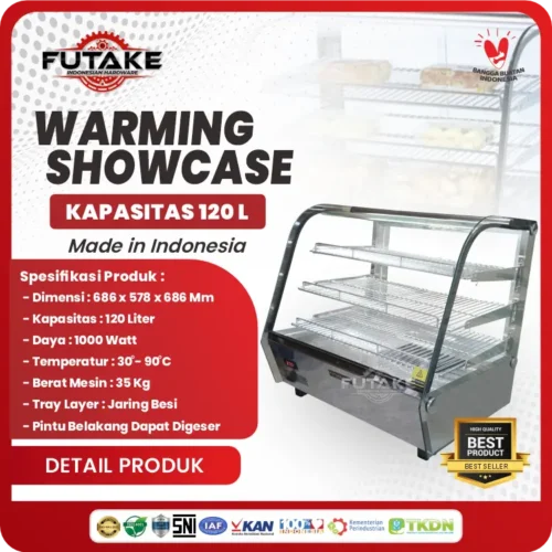 spesifikasi Display Warmer (Warming Showcase) 120 L