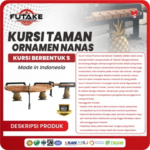 deskripsi Kursi Taman Bangka Selatan Bentuk S