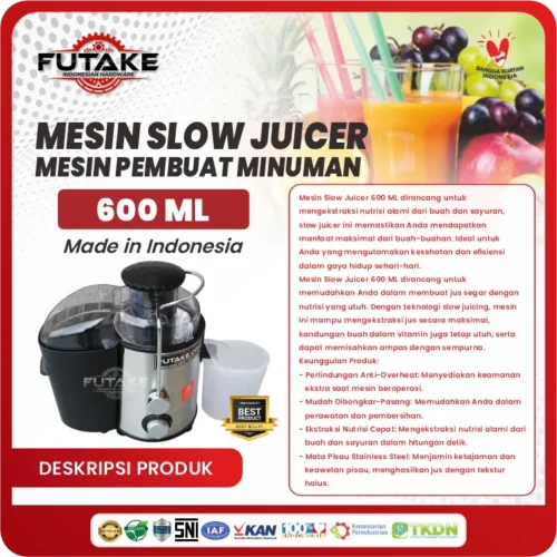 deskripsi mesin slow juicer 600 ml