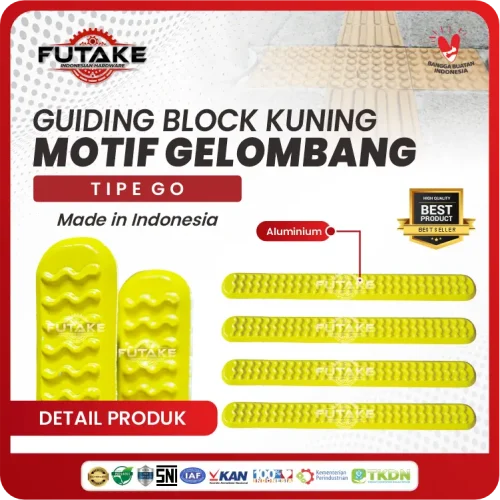 Tactile Aluminium Go Kuning 24 x 4 cm