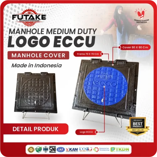 Manhole Cover Medium Duty ECCU 60 x 60 Cm