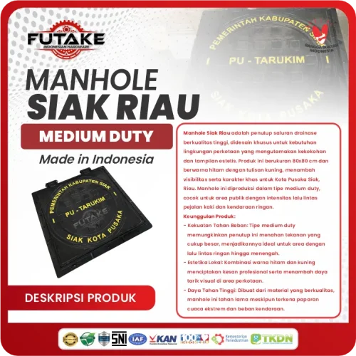 deskripsi Manhole Cover Medium Duty Siak Riau