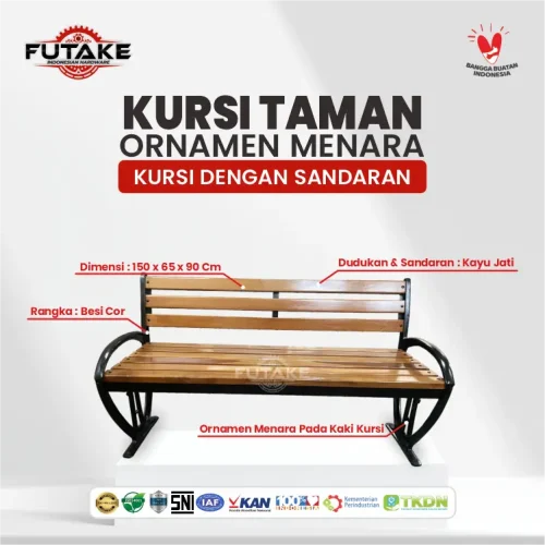dimensi Kursi Taman Minimalis Ornamen Menara