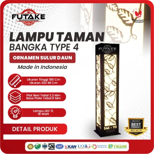 Spesifikasi Lampu Taman Bangka Type 4