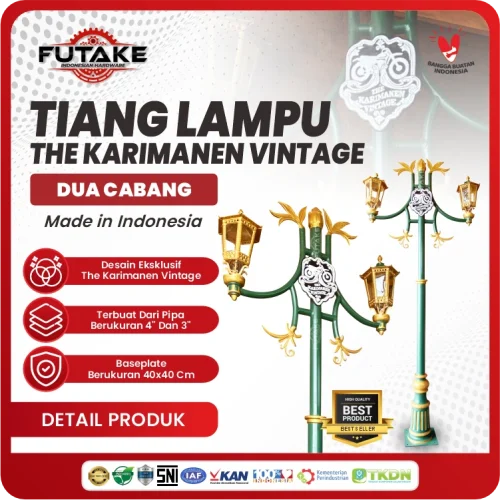 Tiang Lampu Salatiga Karimamen Vintage