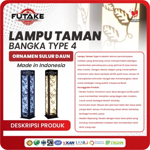 deskripsi Lampu Taman Bangka Type 4