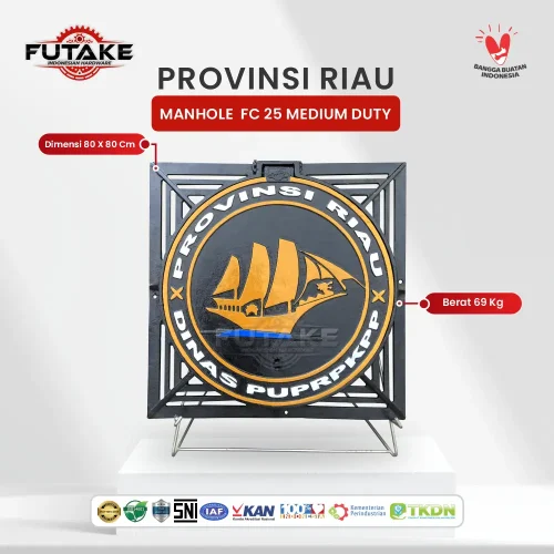dimensi manhole cover Riau