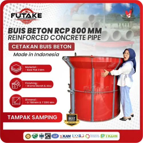 cetakan buis beton RCP 800 mm