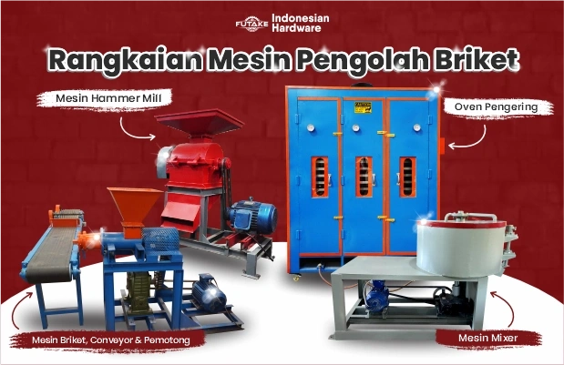 Harga 1 Set Mesin Briket Arang Kayu dan Batok, Bisa Custom