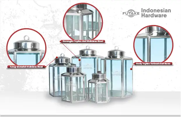 Toples kaca berkualitas