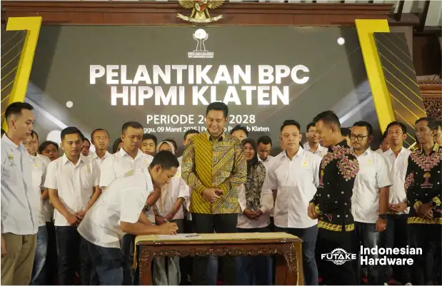 pengesahan ketua HIPMI Klaten 2025-2028