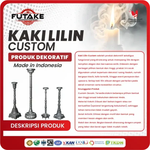 apa itu Tempat Lilin Custom dari Besi Cor