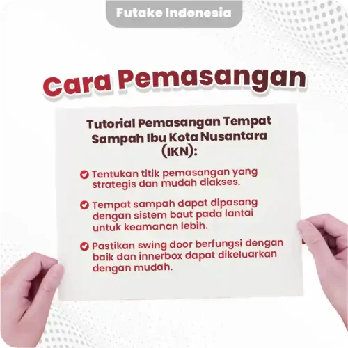 cara pemasangan tempat sampah IKN 3 in 1