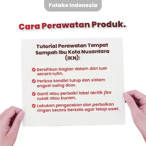 cara perawatan tempat sampah IKN 3 in 1
