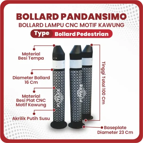 spesifikasi bollard jalan jembatan pandansimo