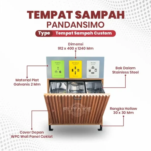 dimensi tempat sampah pandansimo