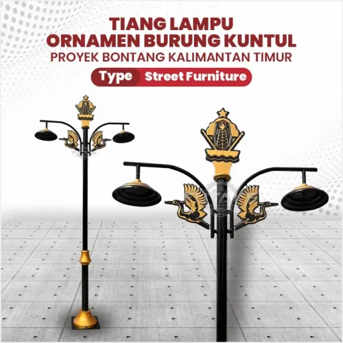 Tiang Lampu Taman Bontang 4 Meter