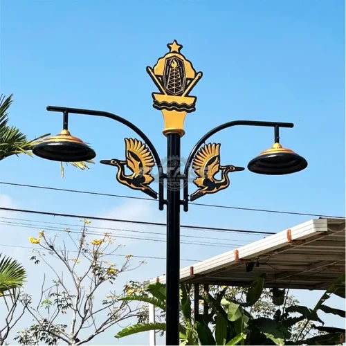 ornamen Tiang Lampu Taman Bontang 4 Meter
