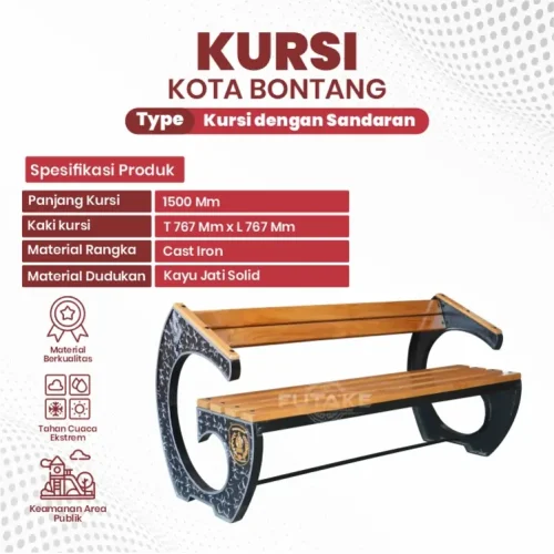 spesifikasi kursi taman bontang