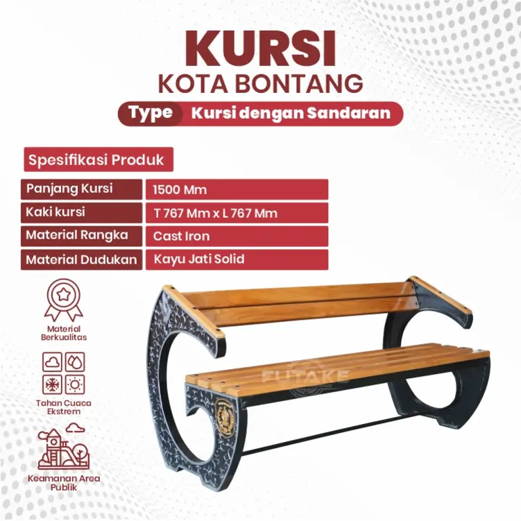 spesifikasi kursi taman bontang