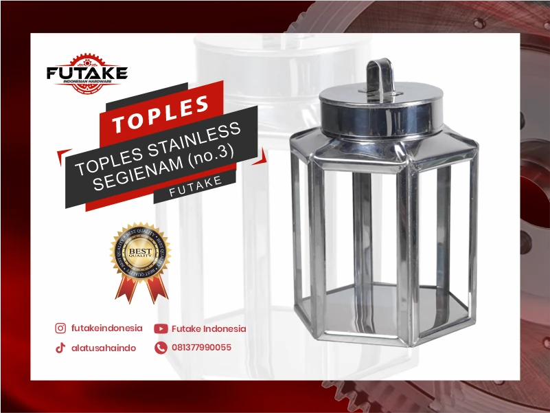 toples kaca elegan futake untuk hampers kue kering natal