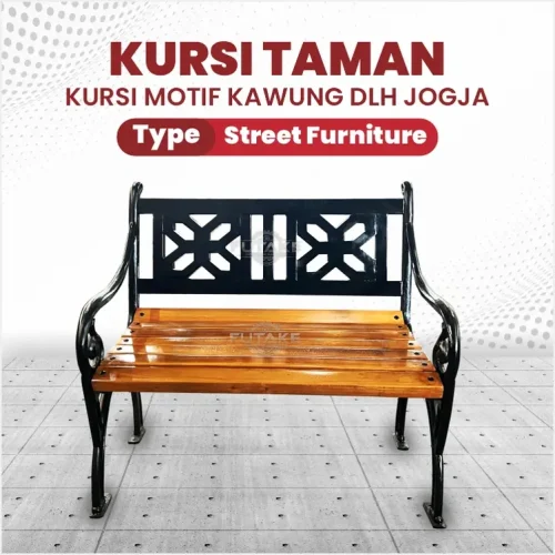 Kursi Taman Custom DLH Jogja Motif Kawung