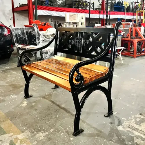 Kursi Taman Custom DLH Jogja Motif Kawung panjang 100 cm