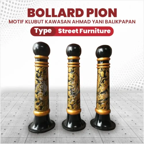 bollard pion balikpapan motif klubut