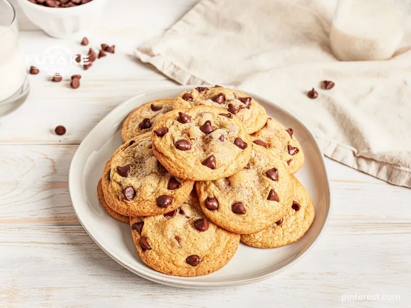 chocolate chips cookies kue lebaran dengan potongan coklat yang manis