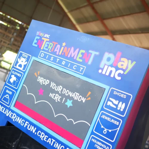 tampilan kotak donasi Entdis&Play.Inc bagian atas