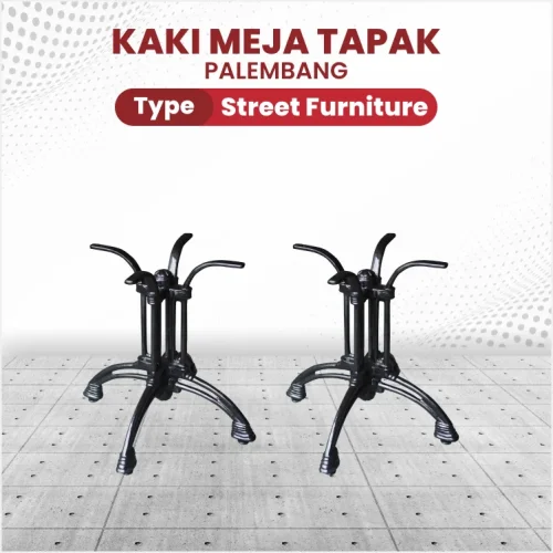 Kaki Meja Palembang Tapak 4 60 cm