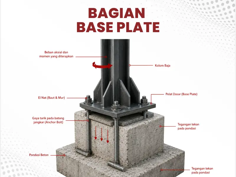 bagian komponen base plate