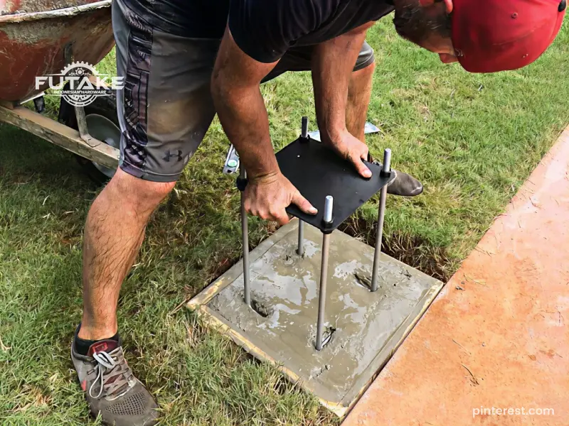cara pemasangan dan penempatan base plate
