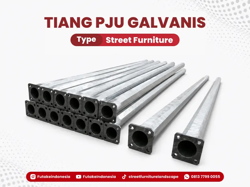 Futake jual tiang PJU oktagonal 7 meter berkualitas